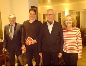 v. l. Heinz Franke, Philipp Hankes, Hans Jacobs, Sigrid Steffen